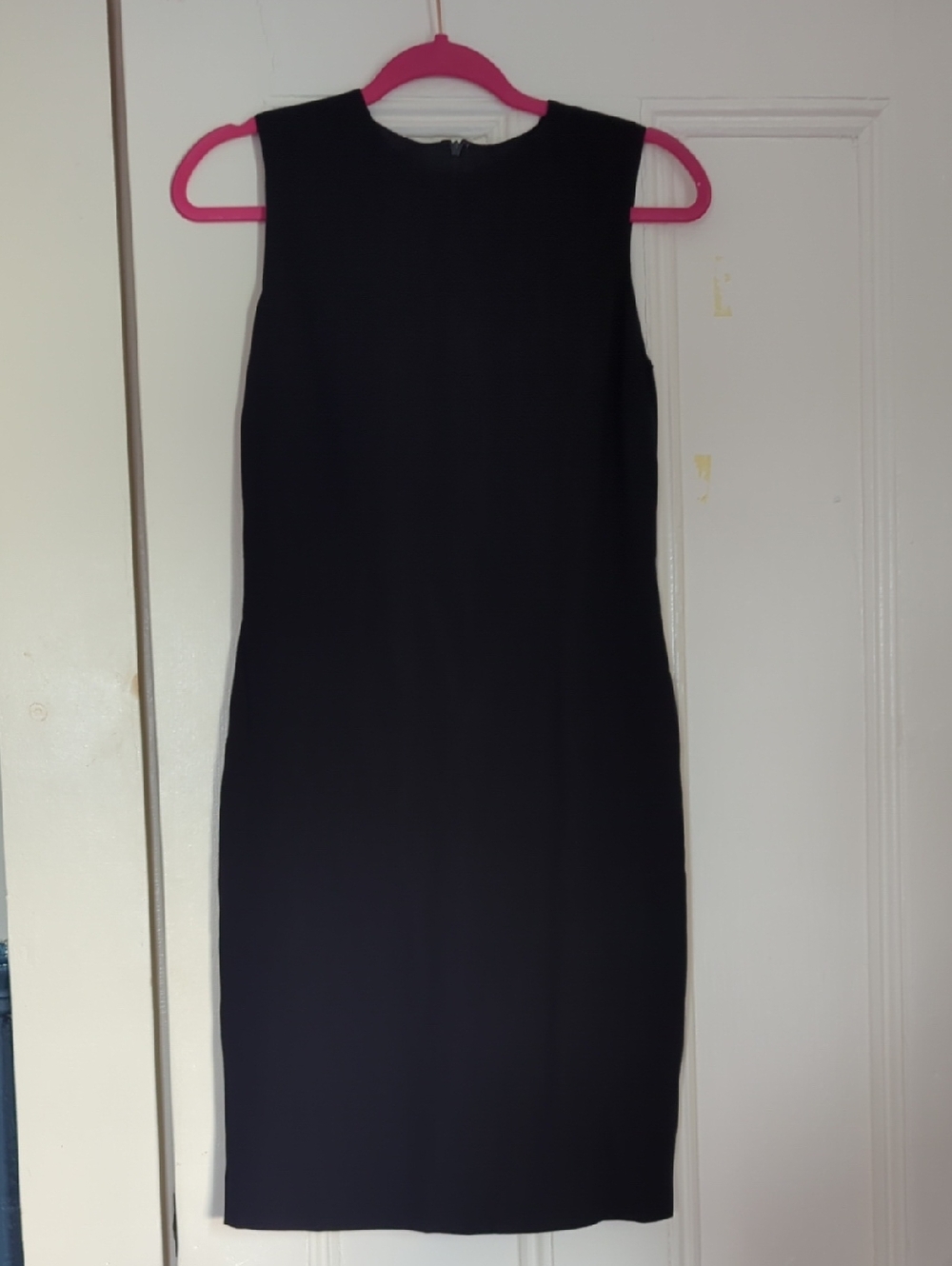 Vintage Anne Klein Cocktail Dres 90s Minimalist Sleeveless Navy Classic CBK